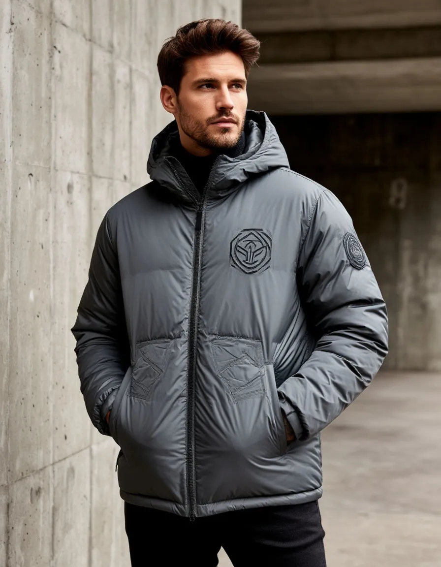 Пуховики с логотипом